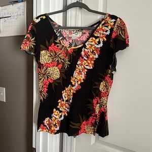 Hilo Hattie Blouse Aloha Blouse